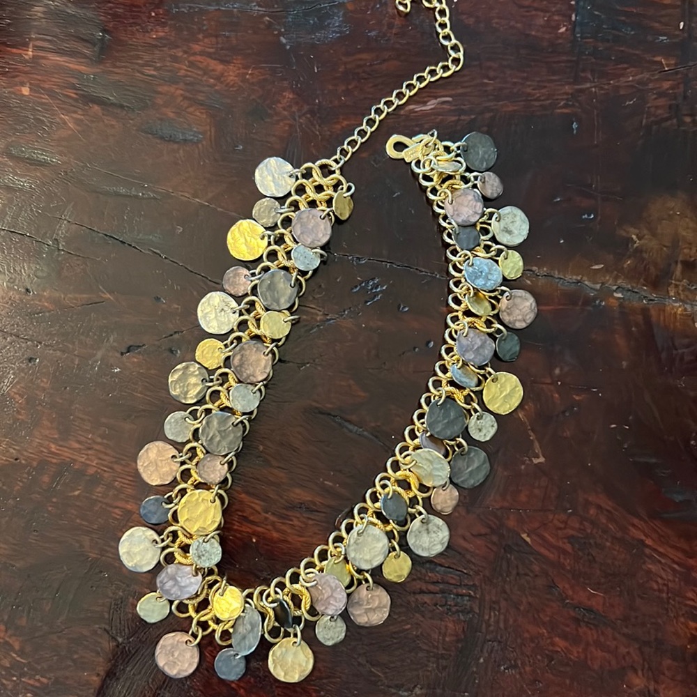 Kenneth Lane Statement Skeleton Chain Necklace - image 1